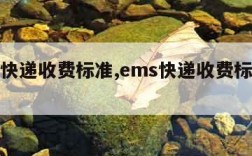 ems快递收费标准,ems快递收费标准价格表