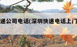 深圳快递公司电话(深圳快递电话上门取件电话)